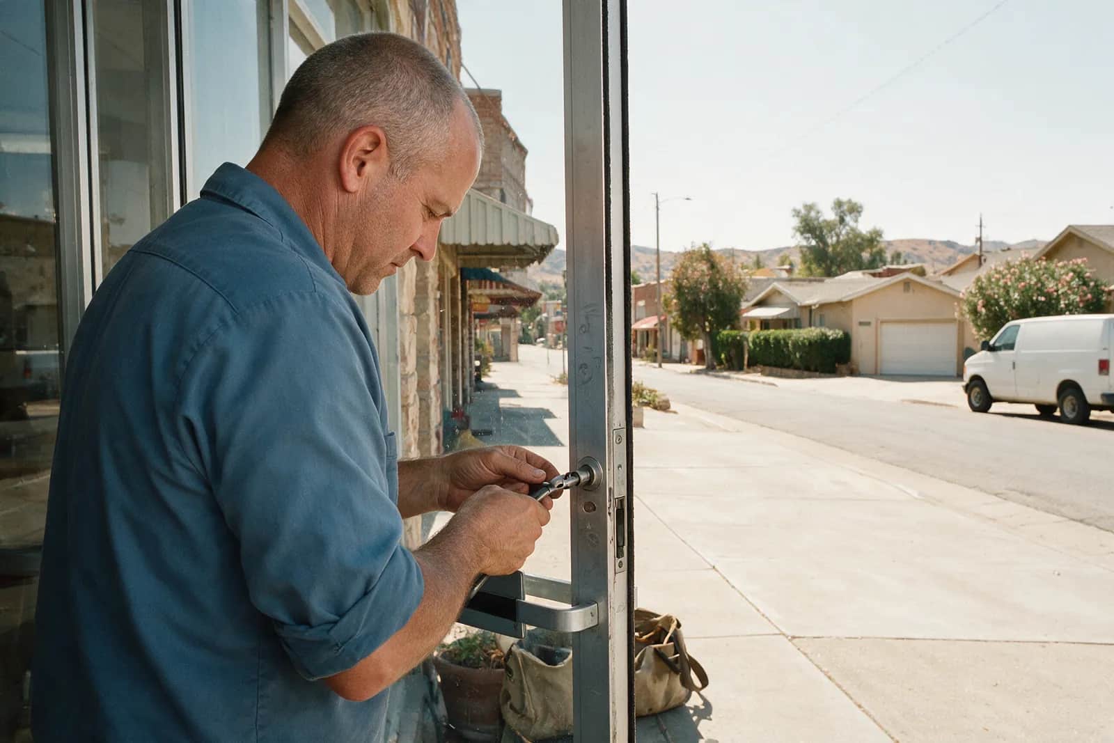 Storefront Door Locks in Livermore by Arroyo Key & Bolt