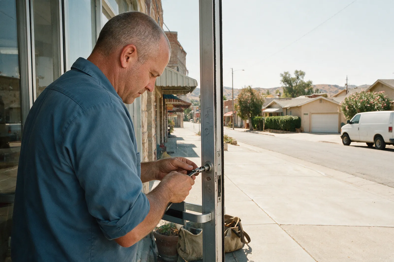 Storefront Door Locks in Livermore by Arroyo Key & Bolt